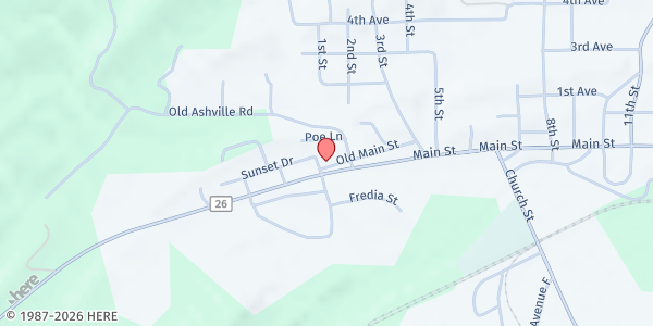 Map showing Ragland Mobile Pantry at Fredia St, Ragland, AL
