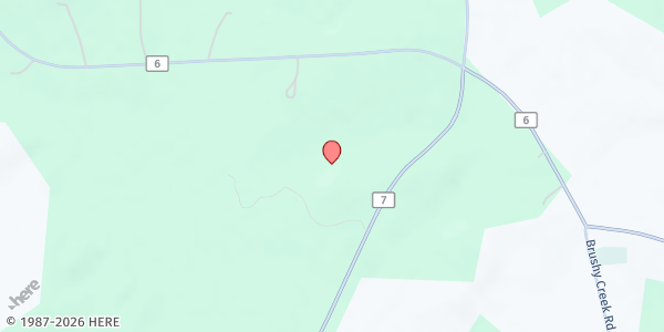 Map showing Belleville Missionary Baptist Church at 7841 County Road, Repton, AL
