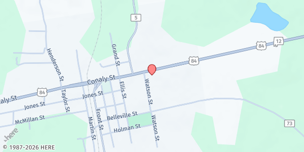 Map showing Repton Junior High School at 2340 Conaly St, Repton, AL
