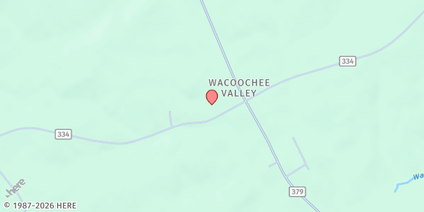 Map showing Greater Ebenezer Missionary Baptist Church at 875 Lee Road 334, Salem, AL