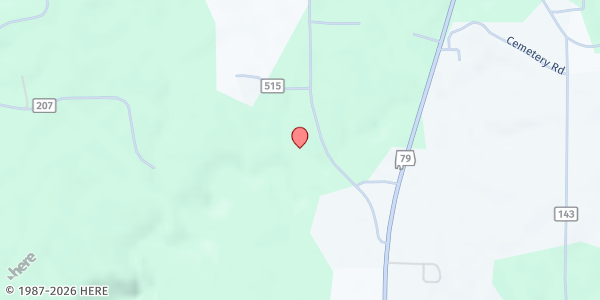 Map showing Jacob's Well Ministry at 311 County Road 25, Scottsboro, AL