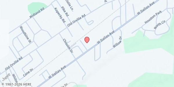 Map showing Crosspoint Christian Church at 1710 W. Dallas Ave., Selma, AL