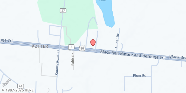 Map showing Faith Community Outreach Ministry at 4846 US-80, Selma, AL