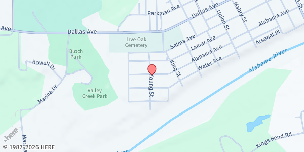Map showing Reid State Technical College Foundation - Food Pantry at 100 AL Hwy, Selma, AL