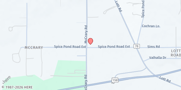 Map showing The River at 5610 McCrary Rd., Semmes, AL