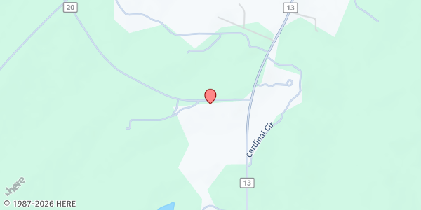 Map showing Zelda Kitt Ministry at 145 Co. Rd. 20, Shorter, AL