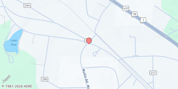 Map showing Smiths Station Baptist Church at 2460 Co. Rd. 430, Smiths Station, AL