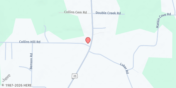Map showing Cotaco Methodist Church at 1170 Collins Hill Rd., Somerville, AL