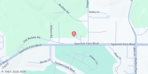 Map showing Prodisee Pantry at 9315 Spanish Fort Blvd., Spanish Fort, AL