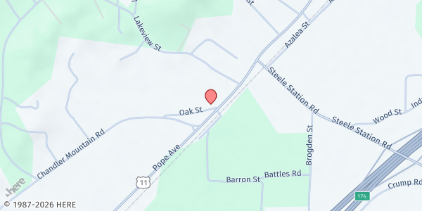 Map showing Steele Methodist Church at 3375 Pope Ave, Steele, AL