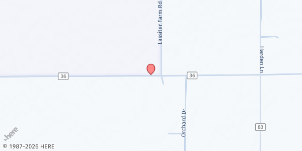 Map showing Greenwood Community Covenant Church at 21950 Co. Rd. 36, Summerdale, AL