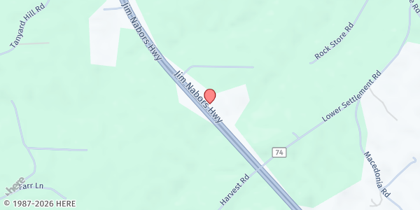 Map showing The Sanctuary at 46639 U.S. Hwy 280, Sylacauga, AL