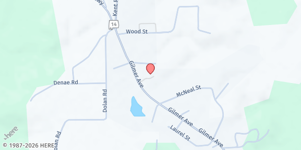 Map showing Episcopal Church of the Epiphany at 2602 Gilmer Ave., Tallassee, AL