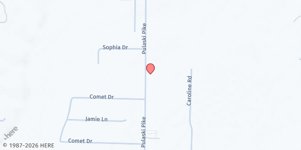Map showing Huntsville Assistance Program (HAP) - Toney at 11588 Pulaski Pike, Toney, AL