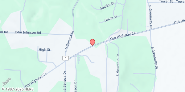 Map showing Trinity Baptist Church at 1281 Old Hwy 24, Trinity, AL