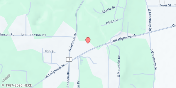 Map showing Trinity Baptist Church at 1281 Old Hwy. 24, Trinity, AL