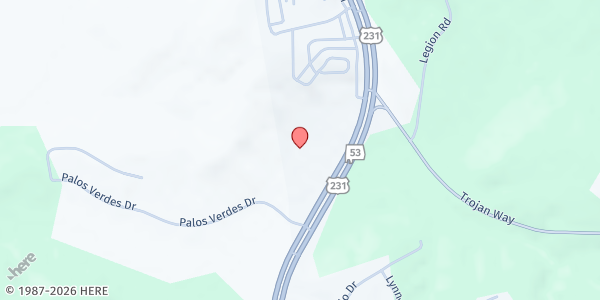 Map showing The Vine Church at 450 US-231, Troy, AL