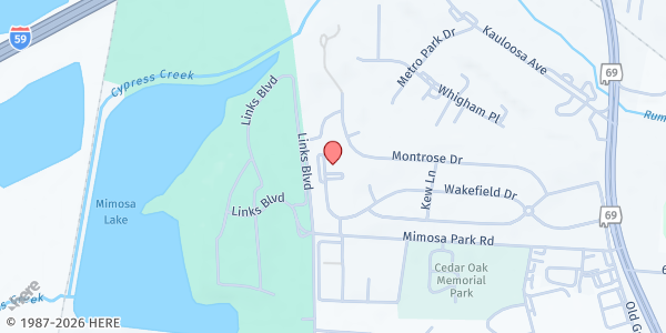 Map showing Christian Community Church of Tuscaloosa at 5600 18th Ave., Tuscaloosa, AL