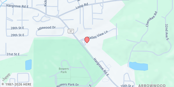 Map showing Grace Church Food Pantry at 2112 Hargrove E. Rd., Tuscaloosa, AL