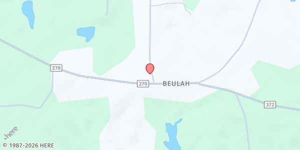 Map showing Beulah UMC Little Free Pantry at 5165 Lee County Rd. 270, Valley, AL