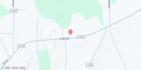 Map showing Hamby's Chapel United Methodist at 8360 Co. Rd. 1435, Vinemont, AL