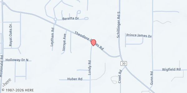 Map showing Infinite Opportunities - W Theodore at 7941 Theodore Dawes Rd, W Theodore, AL