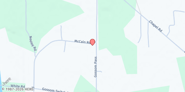 Map showing Holy Assembly of Jesus at 417 Gossom Pass, Wetumpka, AL