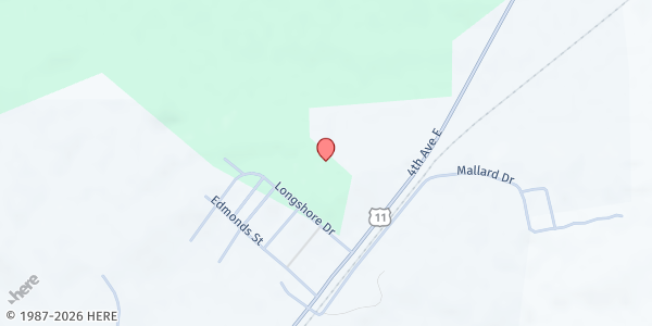 Map showing IV Vets Mobile Pantry at 302 Longshore Dr., York, AL