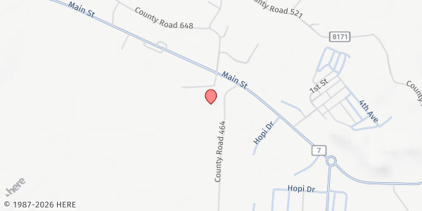 Map showing St. Mary's Food Bank - Chinle Neighborhood Food Center at Our Lady of Fatima Church, Chinle, AZ