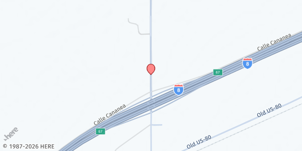 Map showing Dateland at 13200 Ave 64E, Dateland, AZ