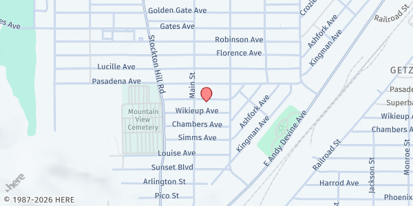 Map showing Kingman Adventist Community Services at 3180 White Cliffs Rd, Kingman, AZ