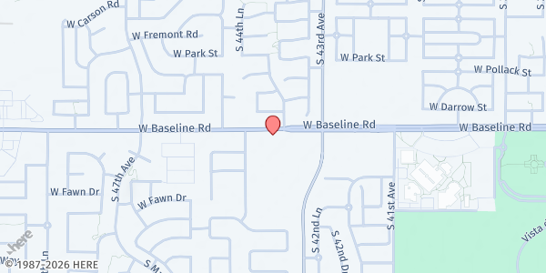Map showing Christ Church of the Valley - Laveen Community Market at 4343 W. Baseline Rd., Laveen, AZ