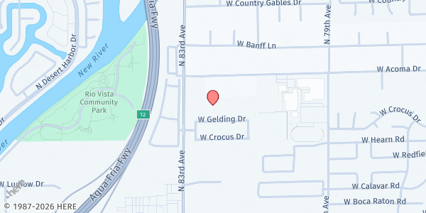 Map showing Community Hope Centers - Peoria at 14185 N 83rd Ave, Peoria, AZ