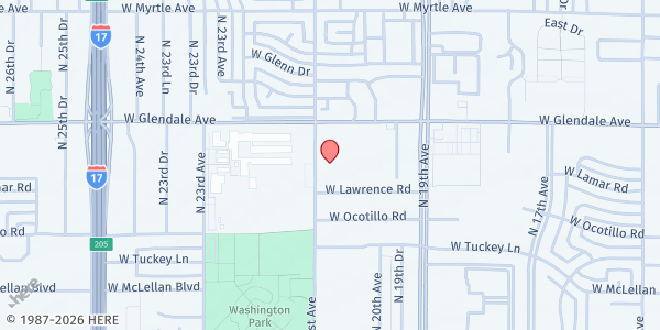 Map showing Backpacks 4 Kids AZ - Phoenix at 6819 N. 21st Ave., Phoenix, AZ