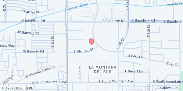 Map showing Champion School South Mountain at 7900 S Jesse Owens Parkway, Phoenix, AZ