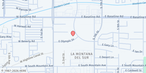 Map showing Fit Kids Inc - Phoenix Mobile Distribution at 7900 S Jesse Owens Parkway, Phoenix, AZ