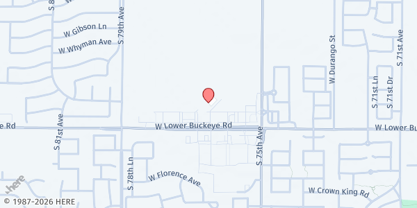 Map showing Hope High School (Blueprint Education) at 7620 W Lower Buckeye Rd, Phoenix, AZ