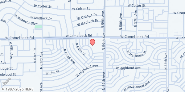 Map showing Victory Collegiate Academy at 4802 N 59th Ave, Phoenix, AZ