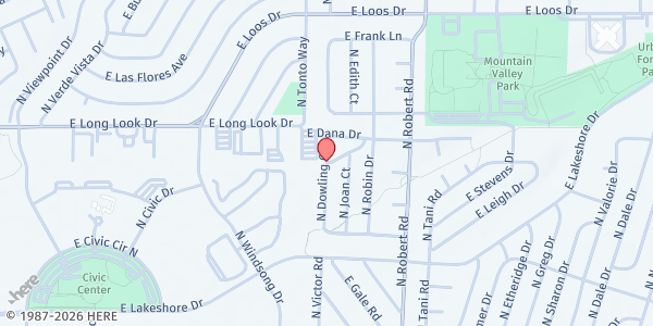 Map showing SVDP St Germaine at 6030 John Court, Prescott Valley, AZ