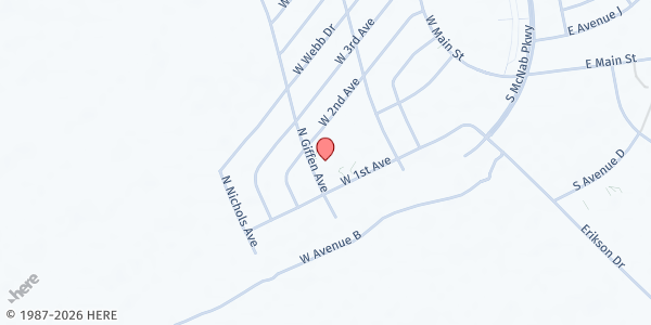 Map showing UFB San Manuel Mobile Distribution at 914 W 1st Ave, San Manuel, AZ