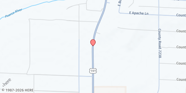 Map showing Navajo Indian Christian Ministry Inc - Sanders at Highway 191, Sanders, AZ