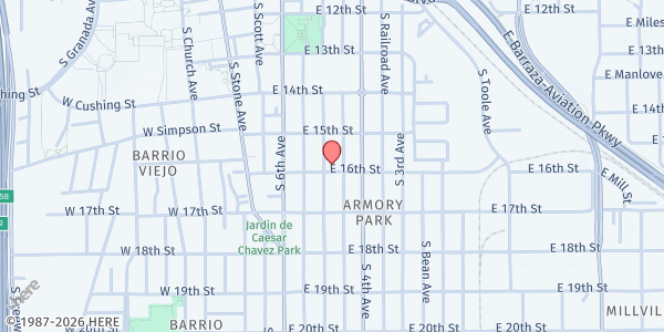 Map showing Neighbors Feeding Neighbors - Kitchen Location at 545 S 5th Ave, Tucson, AZ