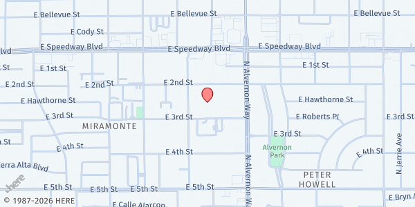 Map showing No More Deaths - Tucson at 3809 E 3rd St., Tucson, AZ