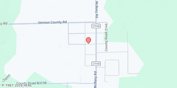 Map showing Vernon Food Pantry at 1588 Co. Rd. 3142, Vernon, AZ