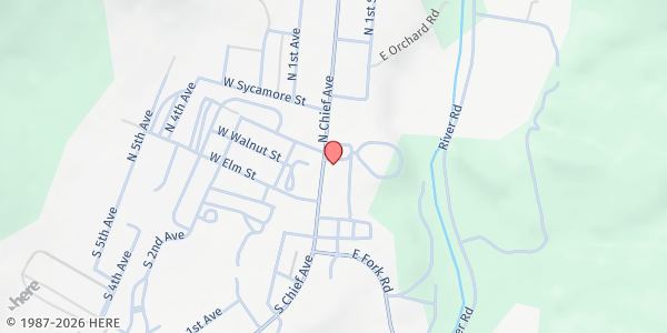 Map showing Chaghashe Bidan Siine at 312 N. Chief Ave, Whiteriver, AZ