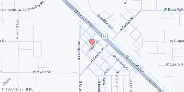 Map showing Saguaro Janes Corporation at 21802 W Wilson, Wittmann, AZ
