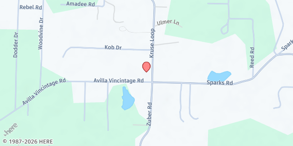 Map showing New Bethel Church of Christ at 3777 Kruse Loop, Alexander, AR