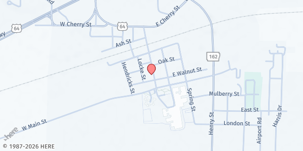 Map showing Alma Community Outreach - Food Distribution Center at 107 AR-162, Alma, AR