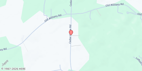 Map showing Cedar Grove Baptist Church at 825 Cedar Grove Rd., Arkadelphia, AR