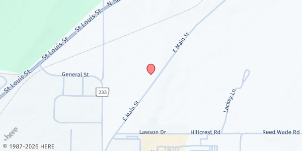 Map showing Batesville Help and Hope at 2622 E Main St, Batesville, AR